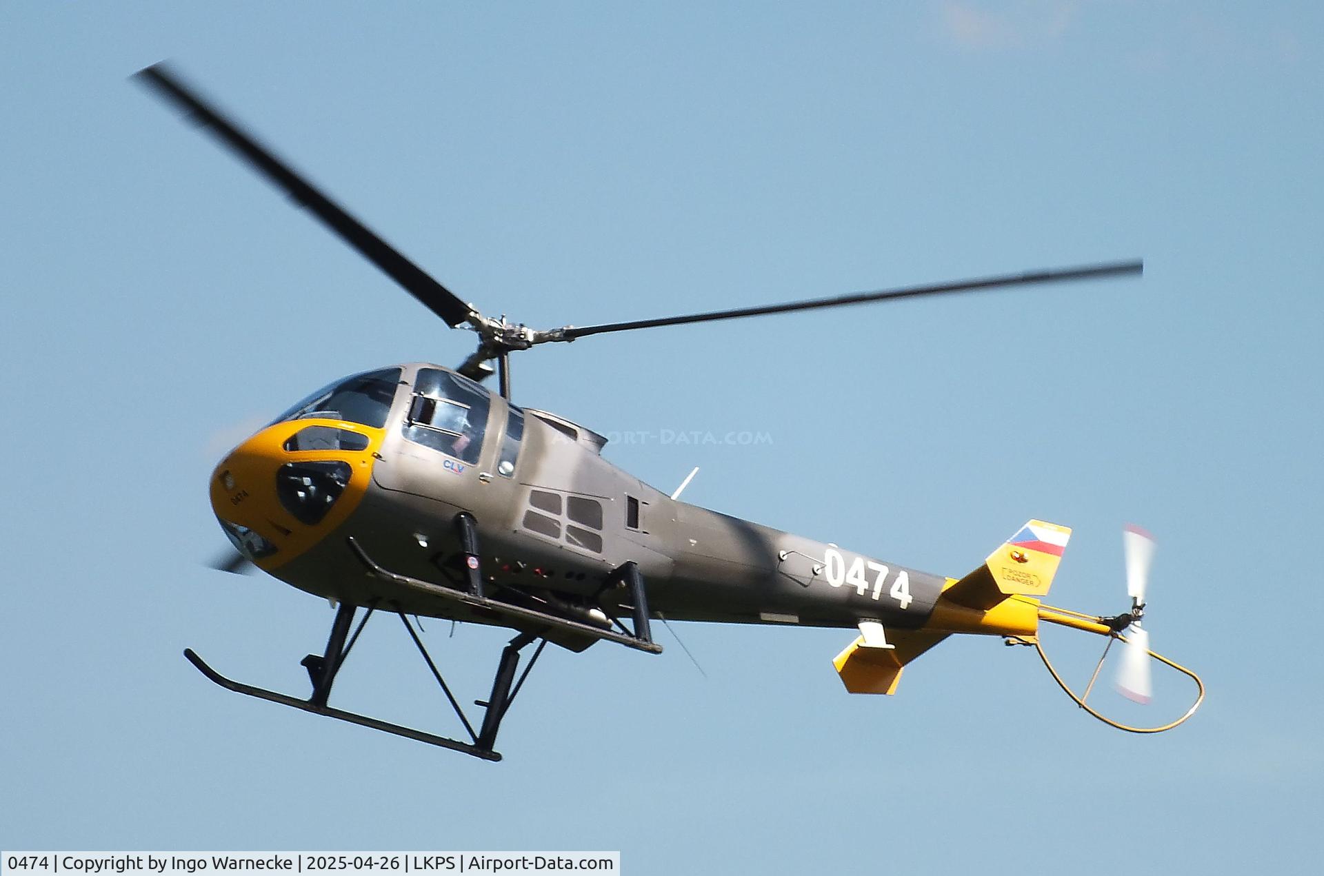 0474, 2018 Enstrom 480B C/N 5241, Enstrom 480B of the Czech Air Force at the 2025 Plasy Den ve vzduchu airshow