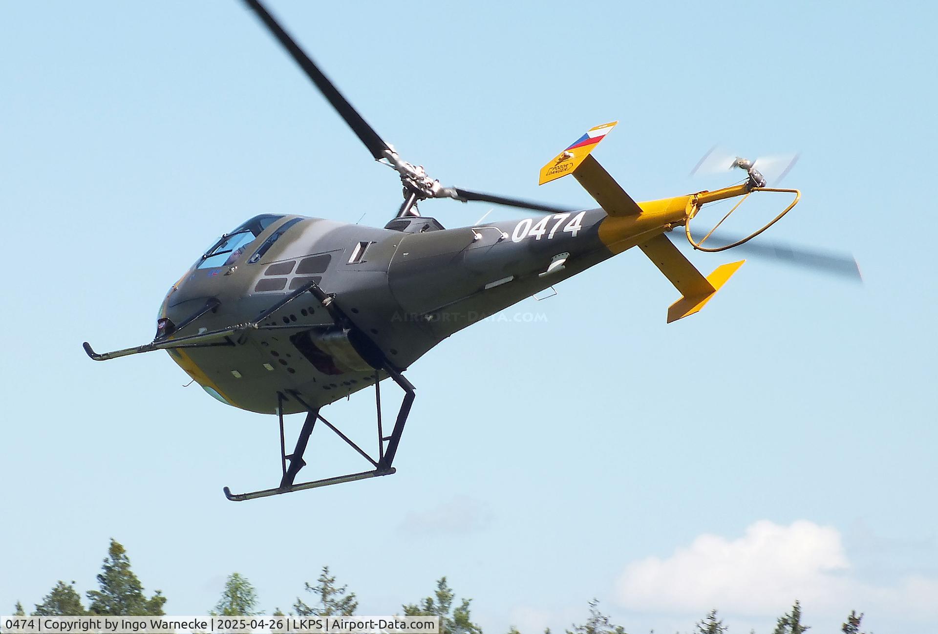 0474, 2018 Enstrom 480B C/N 5241, Enstrom 480B of the Czech Air Force at the 2025 Plasy Den ve vzduchu airshow