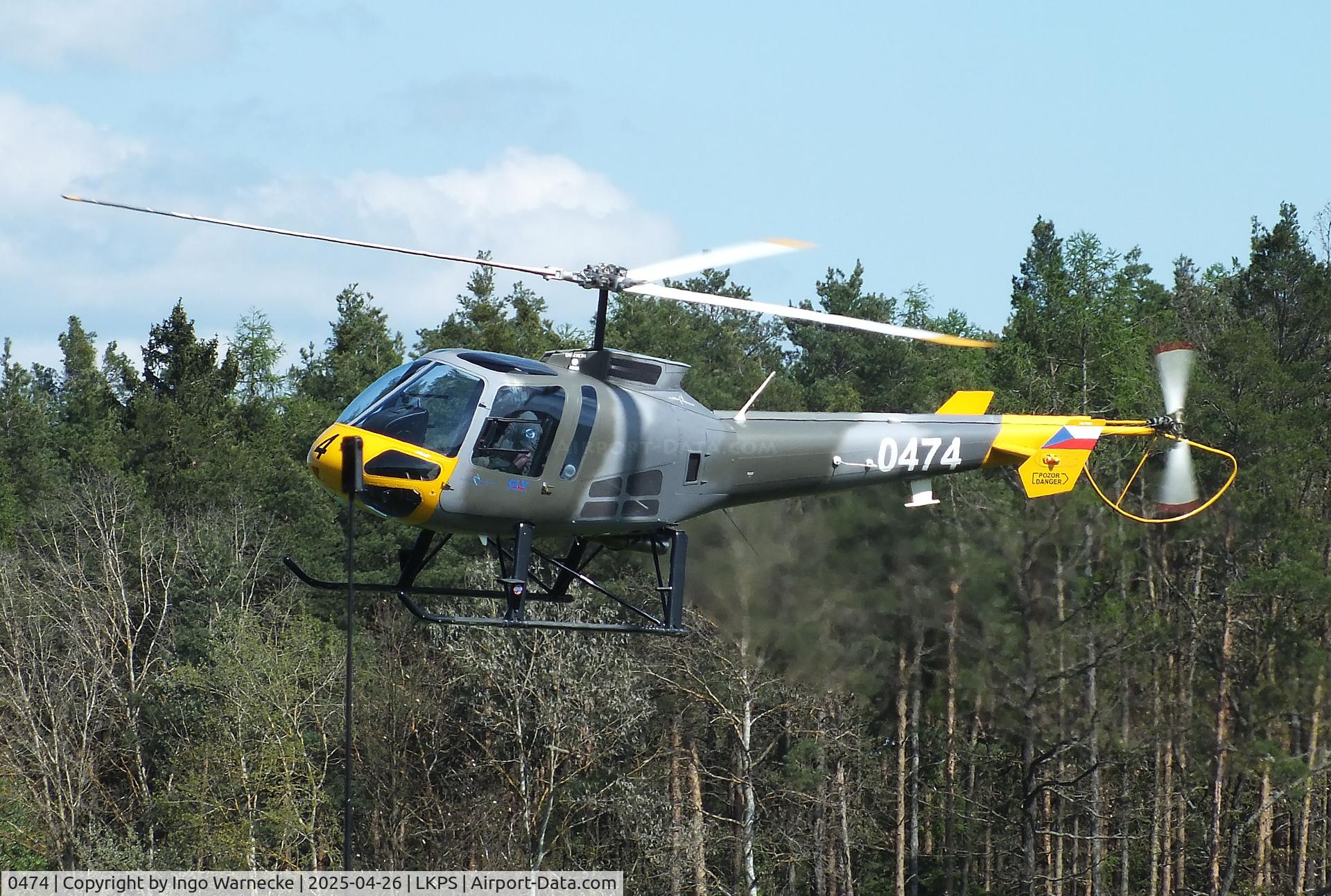 0474, 2018 Enstrom 480B C/N 5241, Enstrom 480B of the Czech Air Force at the 2025 Plasy Den ve vzduchu airshow