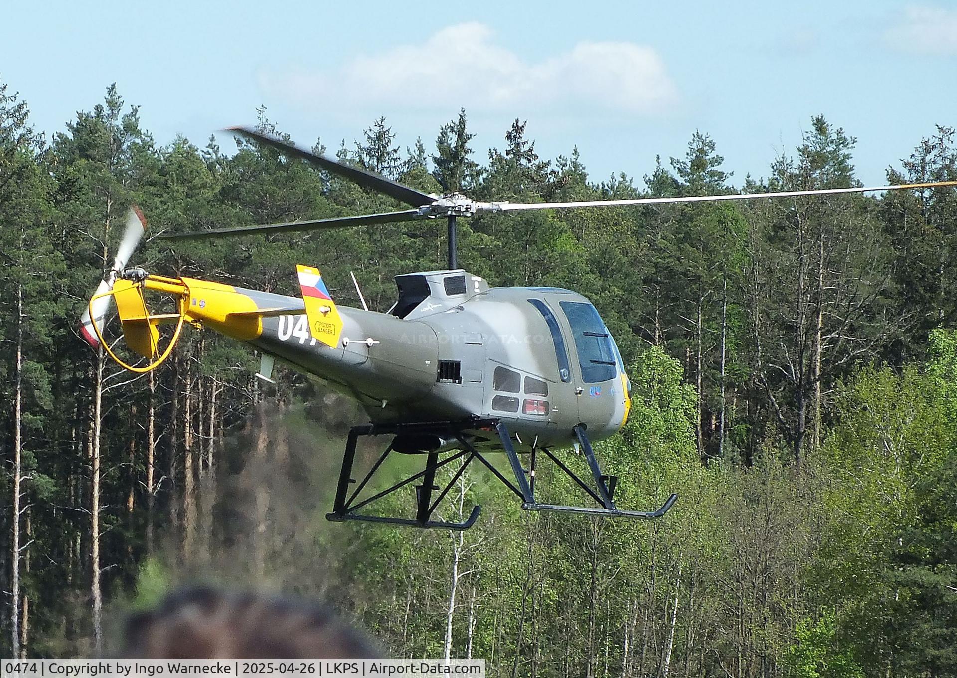 0474, 2018 Enstrom 480B C/N 5241, Enstrom 480B of the Czech Air Force at the 2025 Plasy Den ve vzduchu airshow
