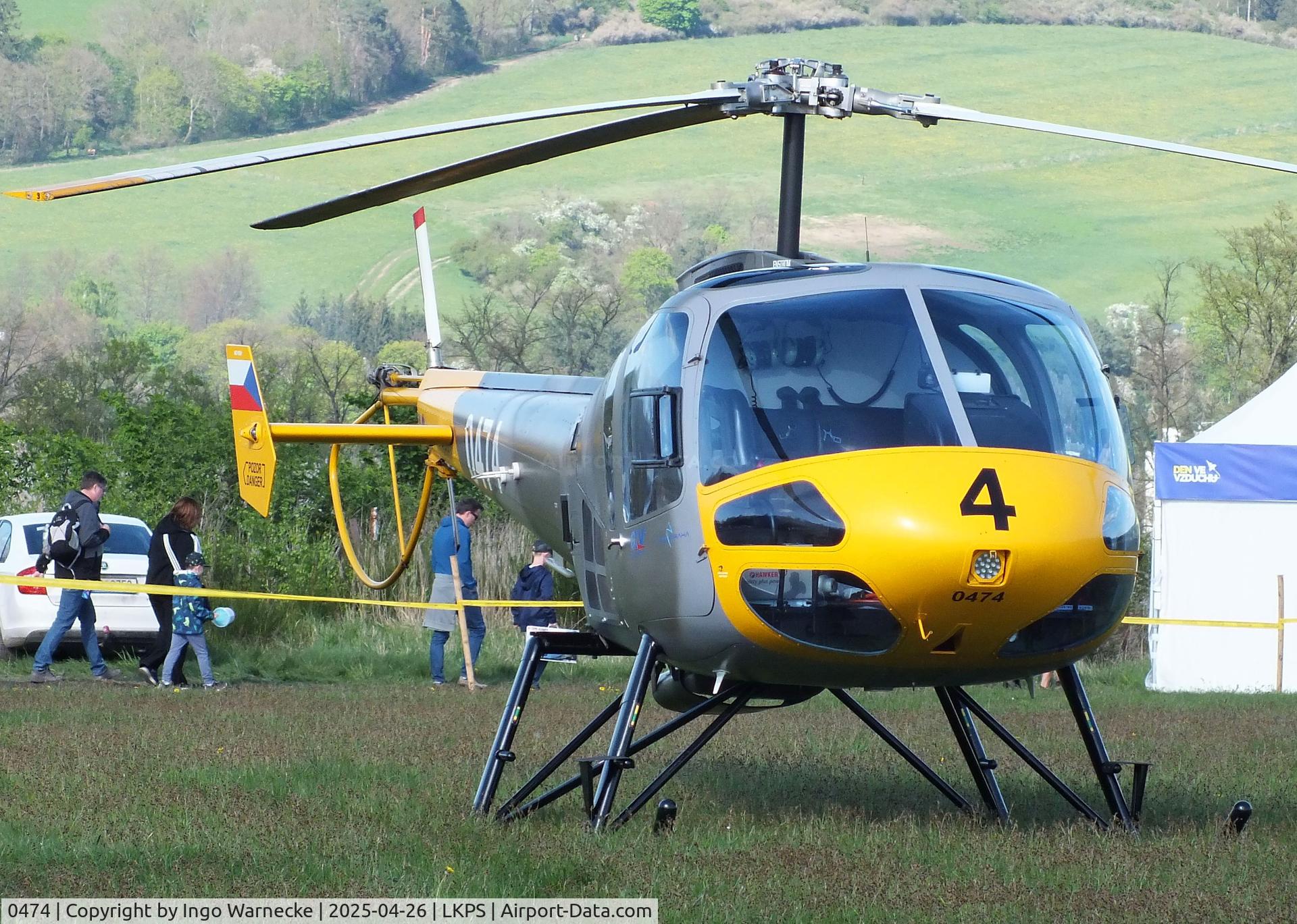 0474, 2018 Enstrom 480B C/N 5241, Enstrom 480B of the Czech Air Force at the 2025 Plasy Den ve vzduchu airshow