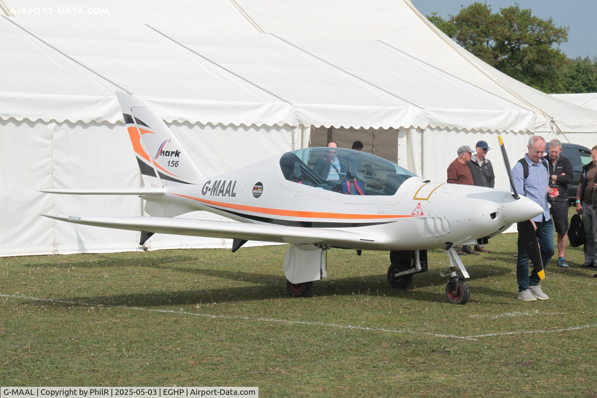 G-MOMA, 2003 Thruster T600N 450 C/N 0036-T600N-088, G-MAAL 2024 The Light Aircraft Co Ltd Shark 600 UK Popham Microlight Fly In 