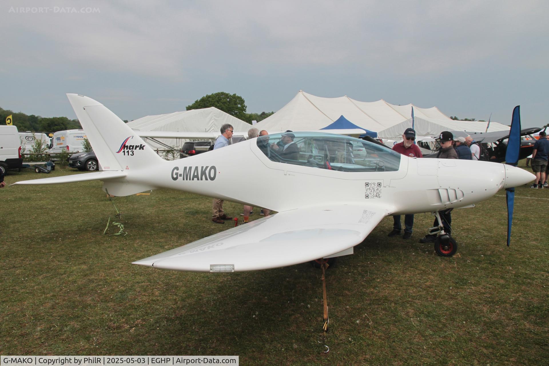 G-MAKO, 2023 TLAC Shark 600 UK C/N 113, G-MAKO 2023 The Light Aircraft Co Ltd Shark 600 UK Popham Microlight Fly In 