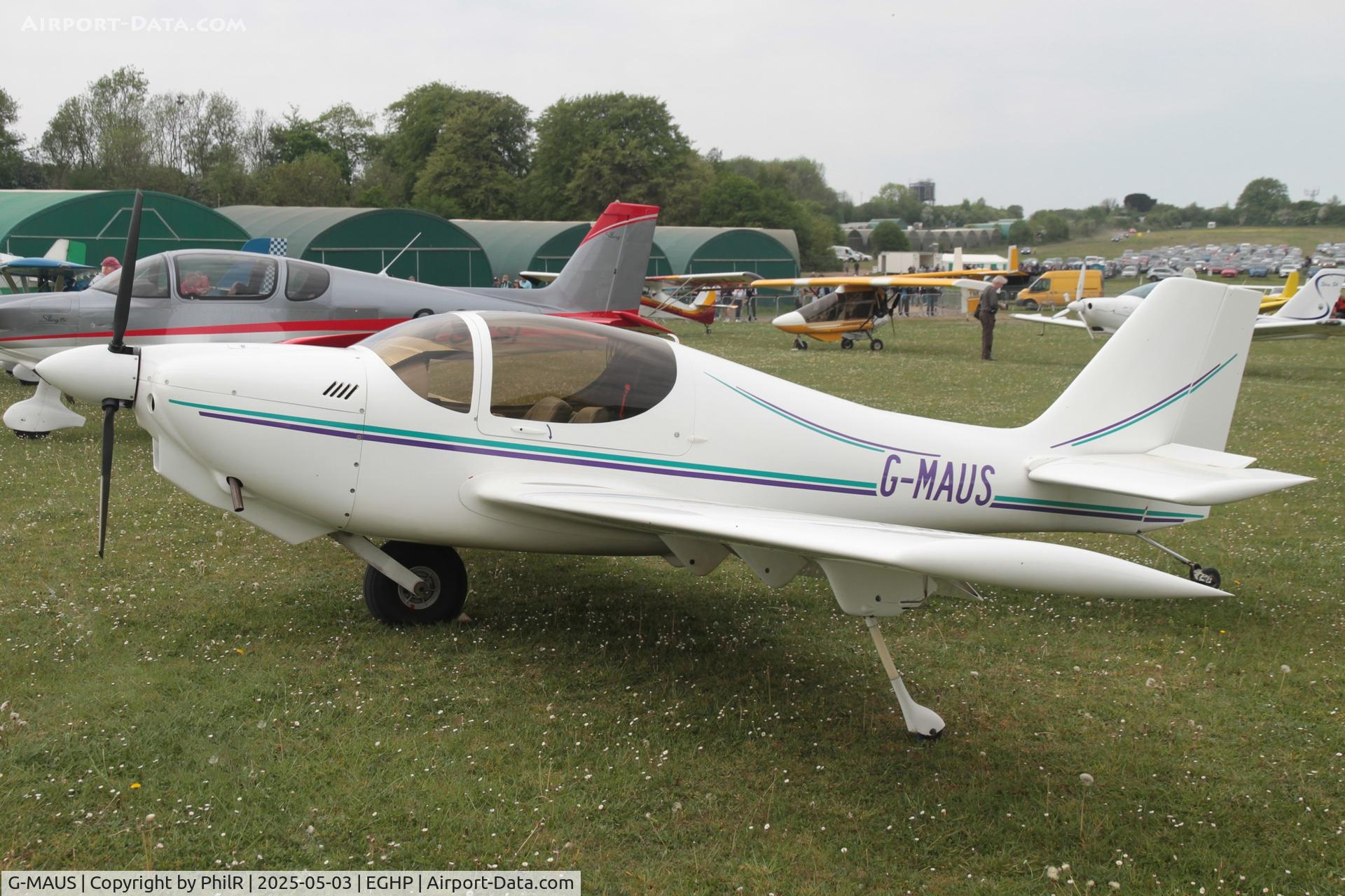 G-MAUS, 2005 Europa Monowheel C/N PFA 247-12651, G-MAUSD 2007 Europa Popham Microlight Fly In 