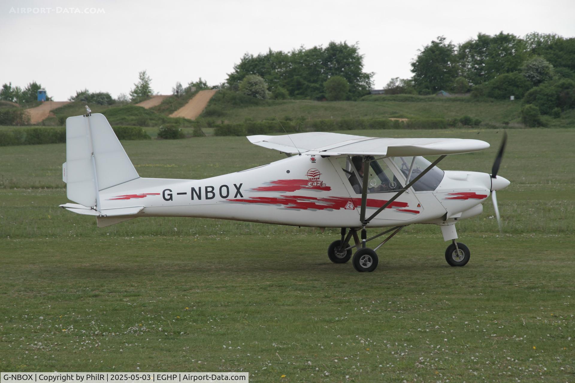 G-NBOX, 2014 Comco Ikarus C42 FB100 Bravo C/N 1405-7329, G-NBOX 2014 Red-Air UK Ikarus C42 FB100 Bravo Popham Microlight Fly In