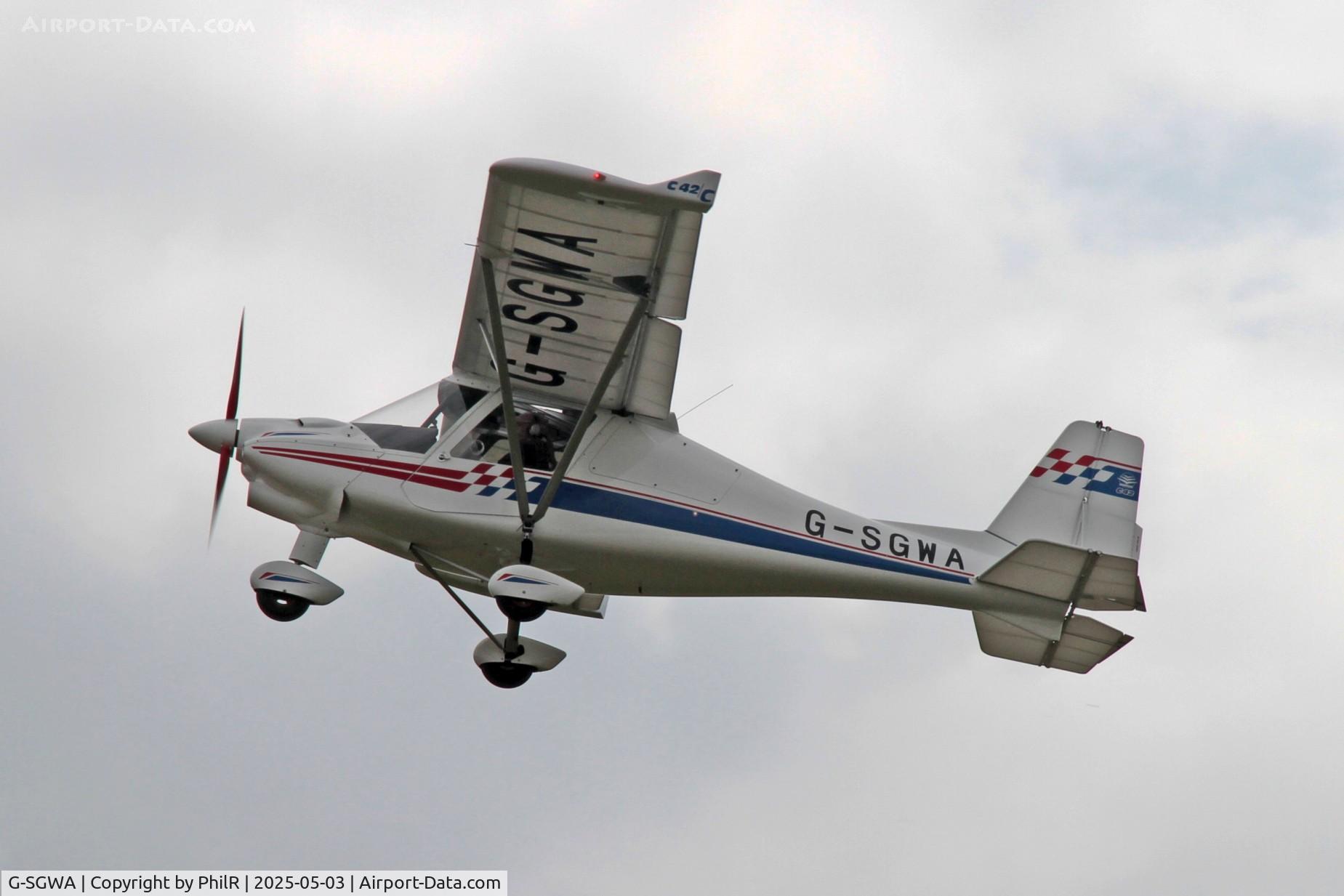 G-SGWA, 2020 Comco Ikarus C42 FB100 Charlie C/N 2008-7607, G-SGWA 2020 The light Aircraft Co Ltd Ikarus C42 FB100 Charlie Popham Microlight Fly In 