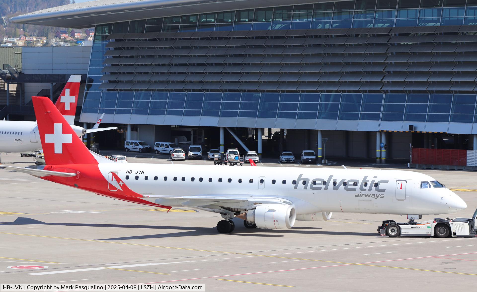 HB-JVN, 2009 Embraer 190LR (ERJ-190-100LR) C/N 19000285, ERJ-190-100LR