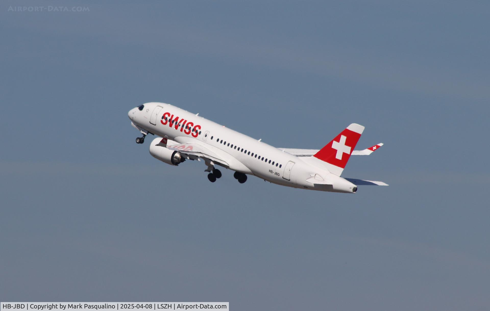 HB-JBD, 2016 Bombardier CSeries CS100 (BD-500-1A10) C/N 50013, Airbus A220-371