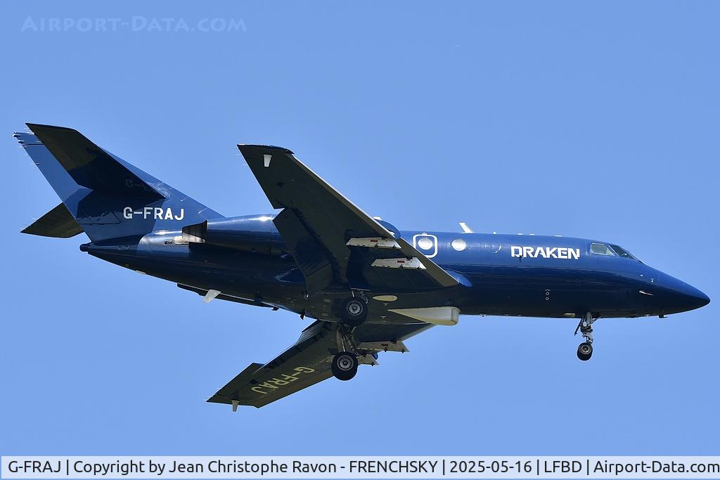 G-FRAJ, 1966 Dassault Falcon 20DC C/N 20, Teesside (MME)	Bordeaux (BOD)	FRA86