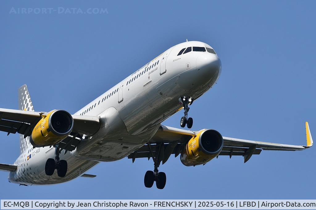 EC-MQB, 2017 Airbus A321-231 C/N 7599, Barcelona (BCN)	Bordeaux (BOD)	VY2912