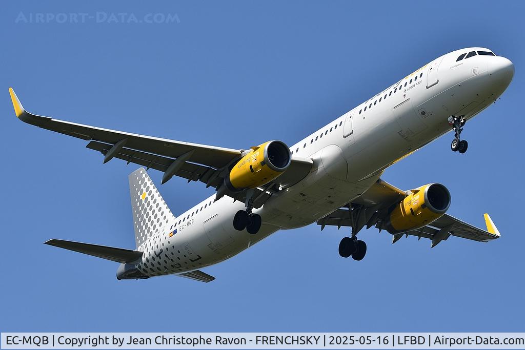 EC-MQB, 2017 Airbus A321-231 C/N 7599, Barcelona (BCN)	Bordeaux (BOD)	VY2912