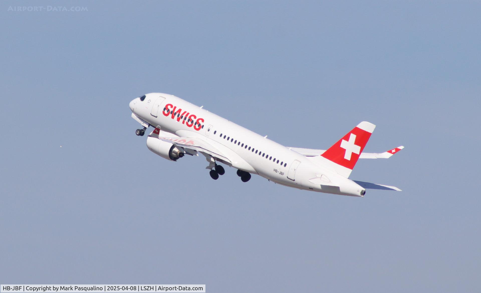 HB-JBF, 2017 Bombardier CSeries CS100 (BD-500-1A10) C/N 50015, Airbus A220-371