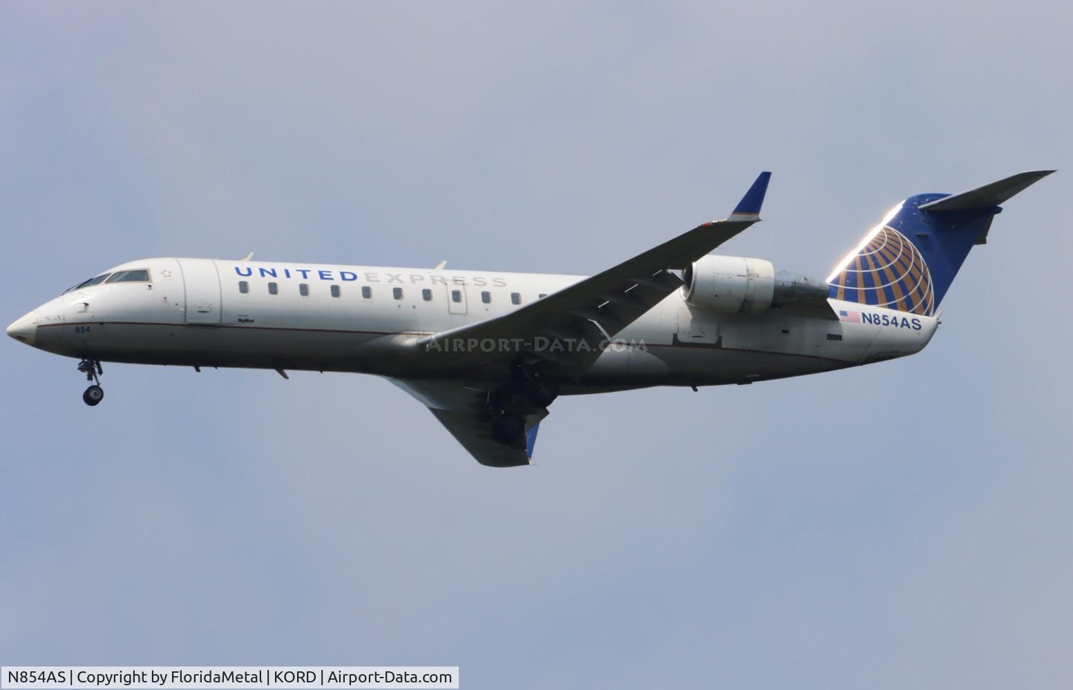 N854AS, 2000 Bombardier CRJ-200ER (CL-600-2B19) C/N 7382, SKW/UE CR2 oc zx jst-ord
