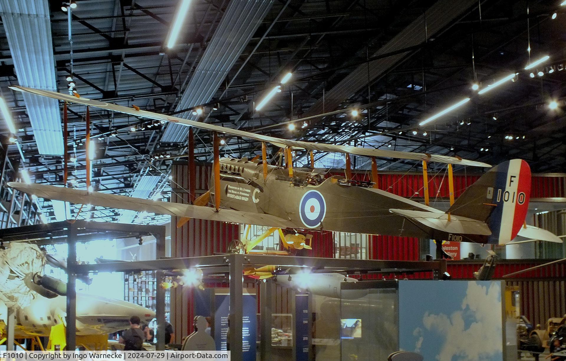 F1010, De Havilland DH-9A C/N WA8459AMA, De Havilland D.H.9A at the RAF Museum Hendon