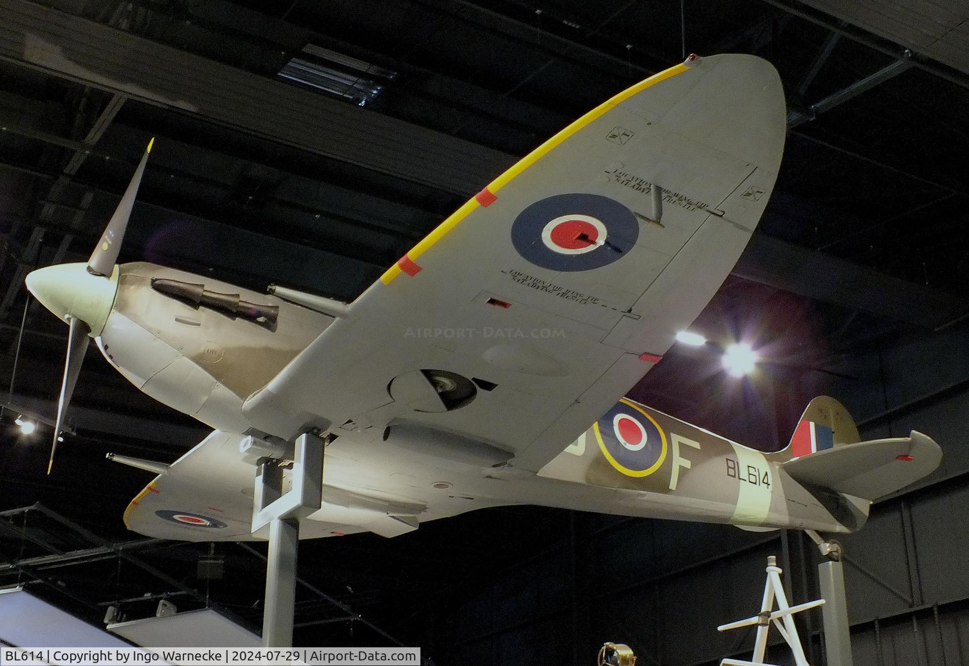 BL614, 1941 Supermarine 349 Spitfire F.Vb C/N CBAF.1646, Supermarine Spitfire F Vb at the RAF Museum Hendon
