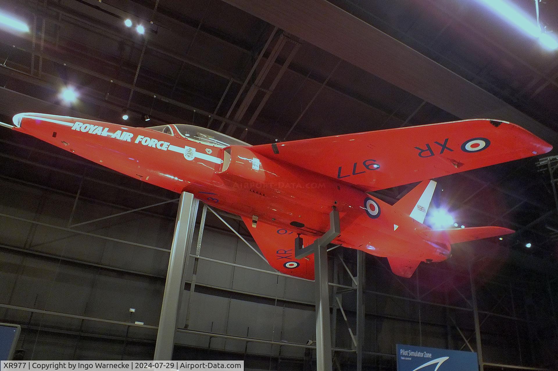 XR977, 1964 Hawker Siddeley Gnat T.1 C/N FL574, Folland (Hawker Siddeley) Gnat T1 at the RAF Museum Hendon