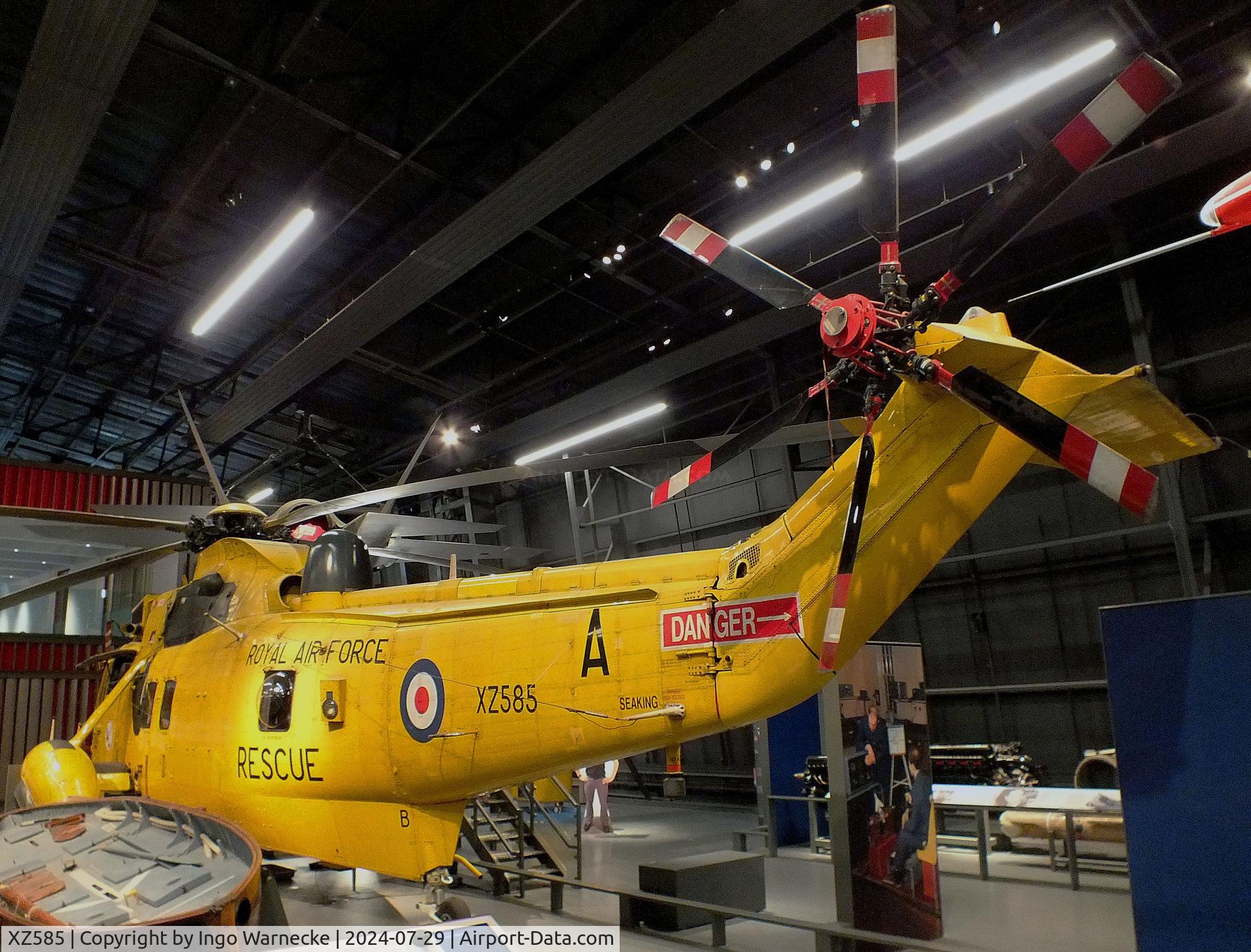 XZ585, 1977 Westland Sea King HAR.3 C/N WA851, Westland Sea King HAR3 at the RAF Museum Hendon