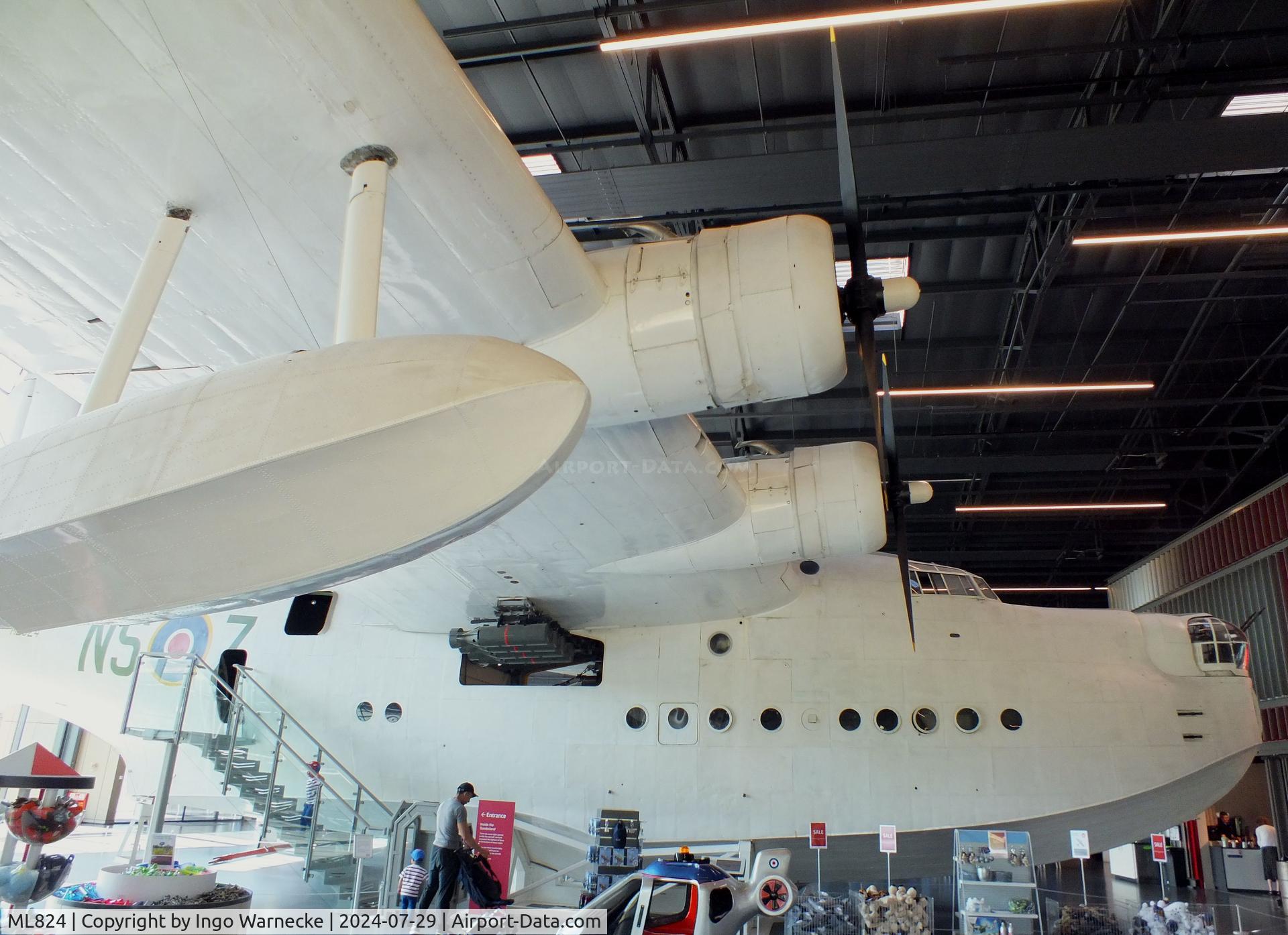 ML824, 1944 Short S25 Sunderland V C/N SH.984, Short Sunderland V at the RAF Museum Hendon