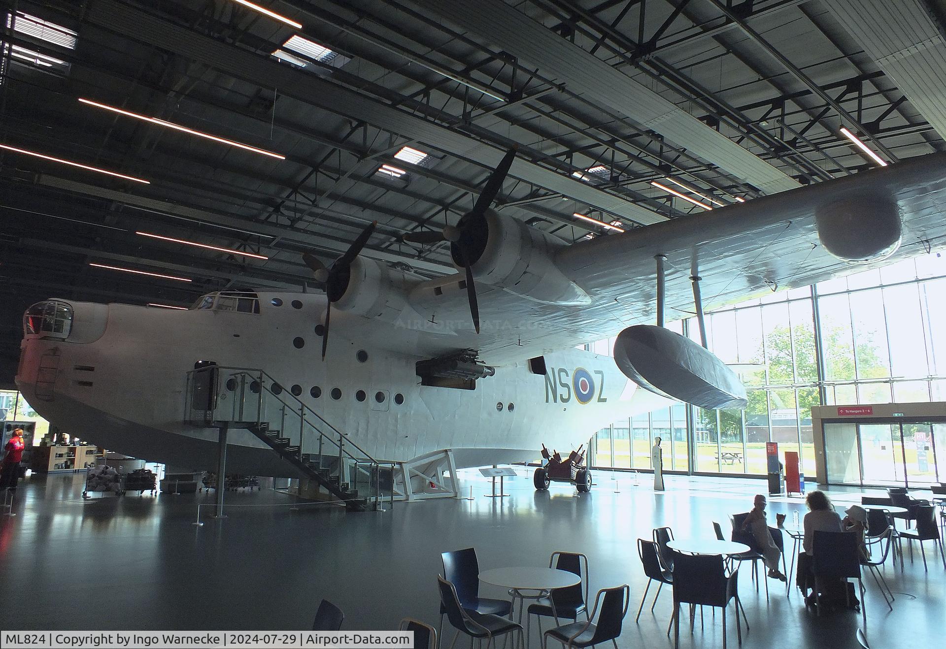 ML824, 1944 Short S25 Sunderland V C/N SH.984, Short Sunderland V at the RAF Museum Hendon