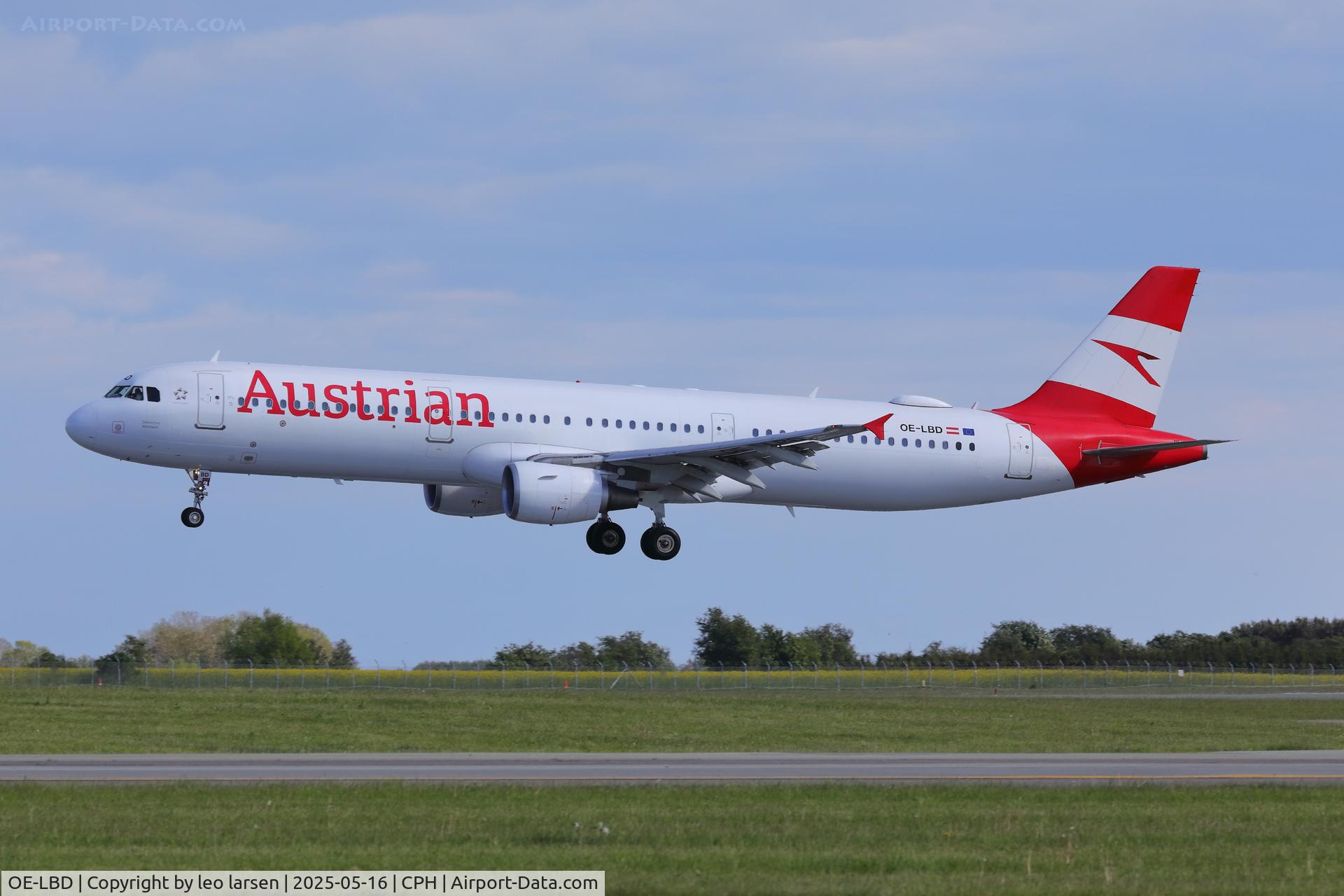 OE-LBD, 1998 Airbus A321-211 C/N 920, Copenhagen 16.5.2025