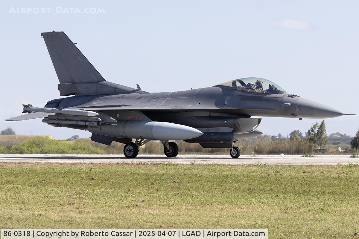 86-0318, 1986 General Dynamics F-16C Fighting Falcon C/N 5C-424, Iniochos 2025