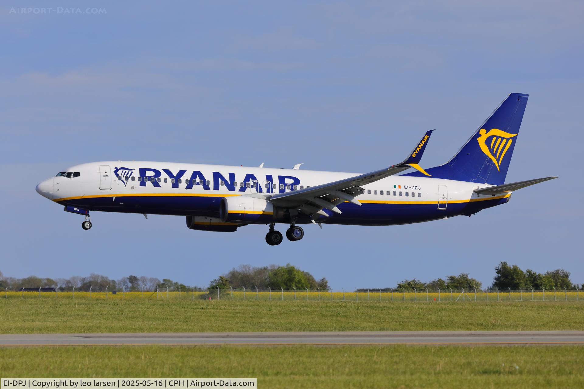 EI-DPJ, 2007 Boeing 737-8AS C/N 33609, Copenhagen 16.5.2025
