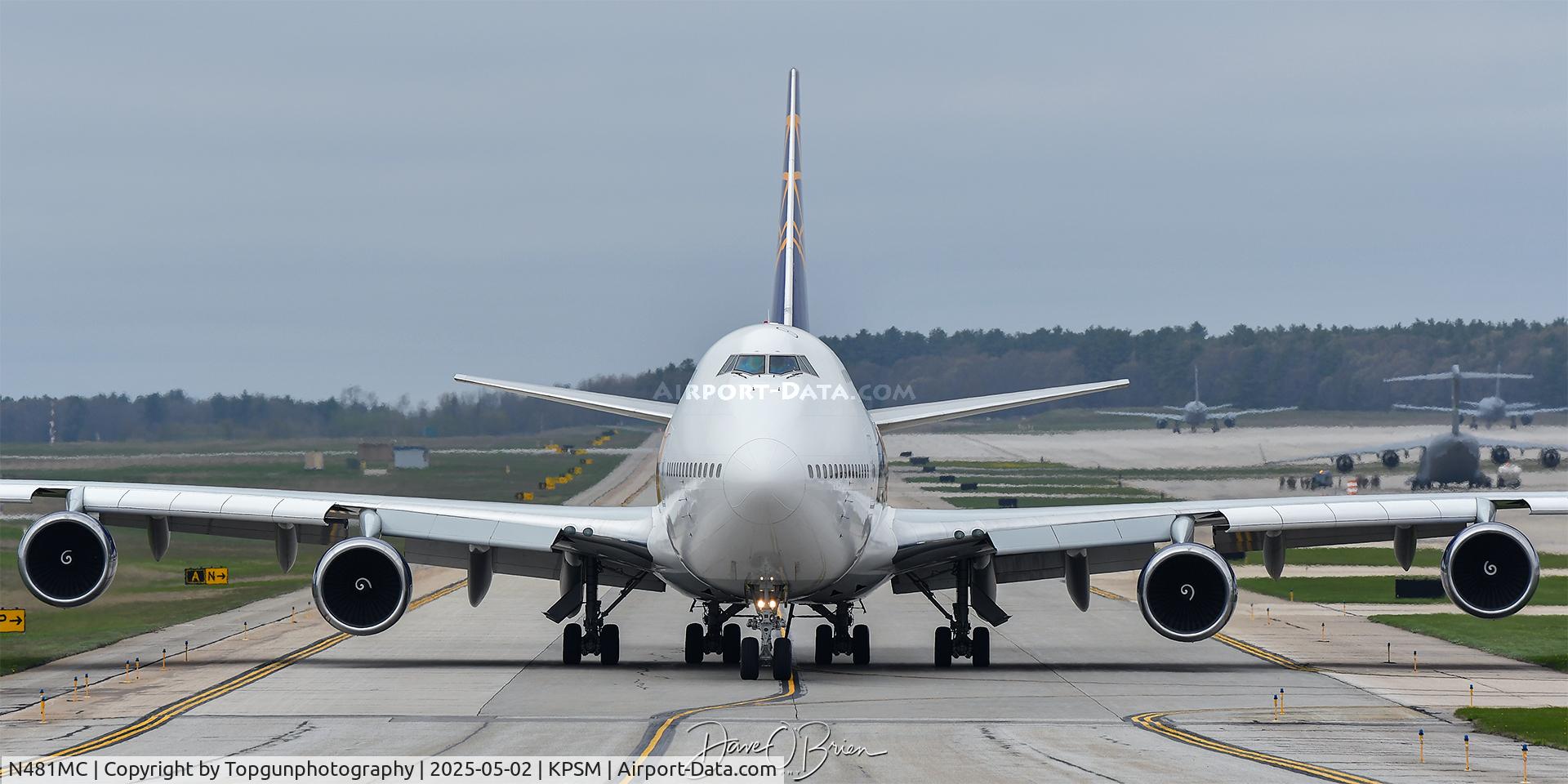N481MC, 2001 Boeing 747-443 C/N 32339, CAMBER522 taxiing to RW34