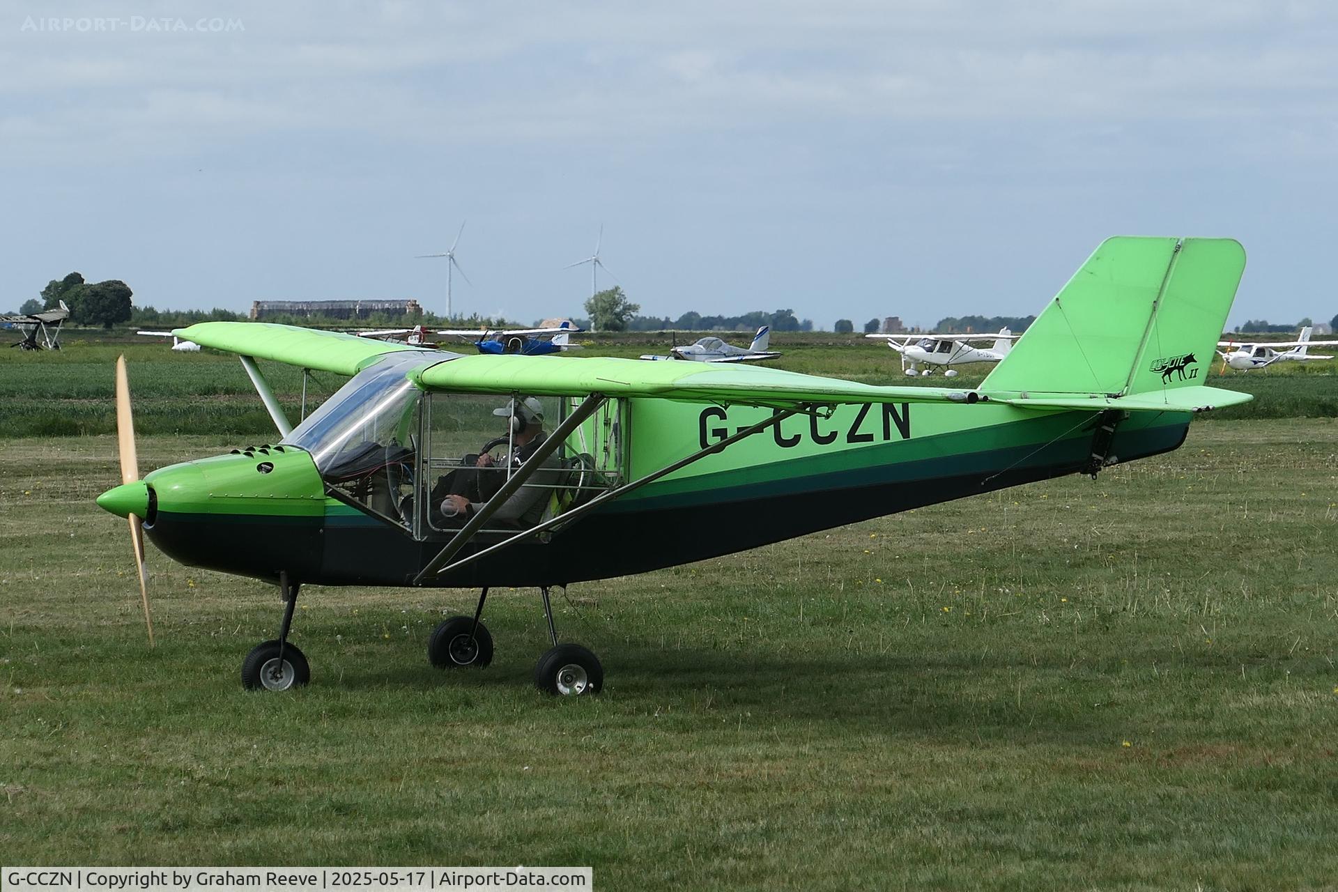 G-CCZN, 2005 Rans S-6ES Coyote II C/N PFA 204-14275, About to depart from Sutton Meadows.