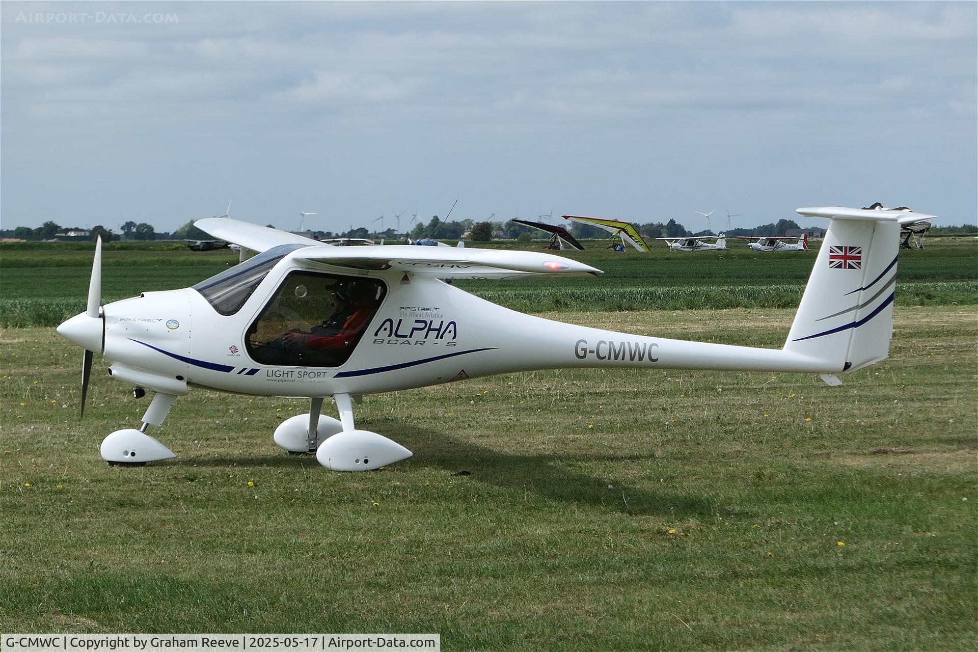 G-CMWC, 2024 Pipistrel Alpha BCAR-S 164A C/N AT164A0013, About to depart from Sutton Meadows.