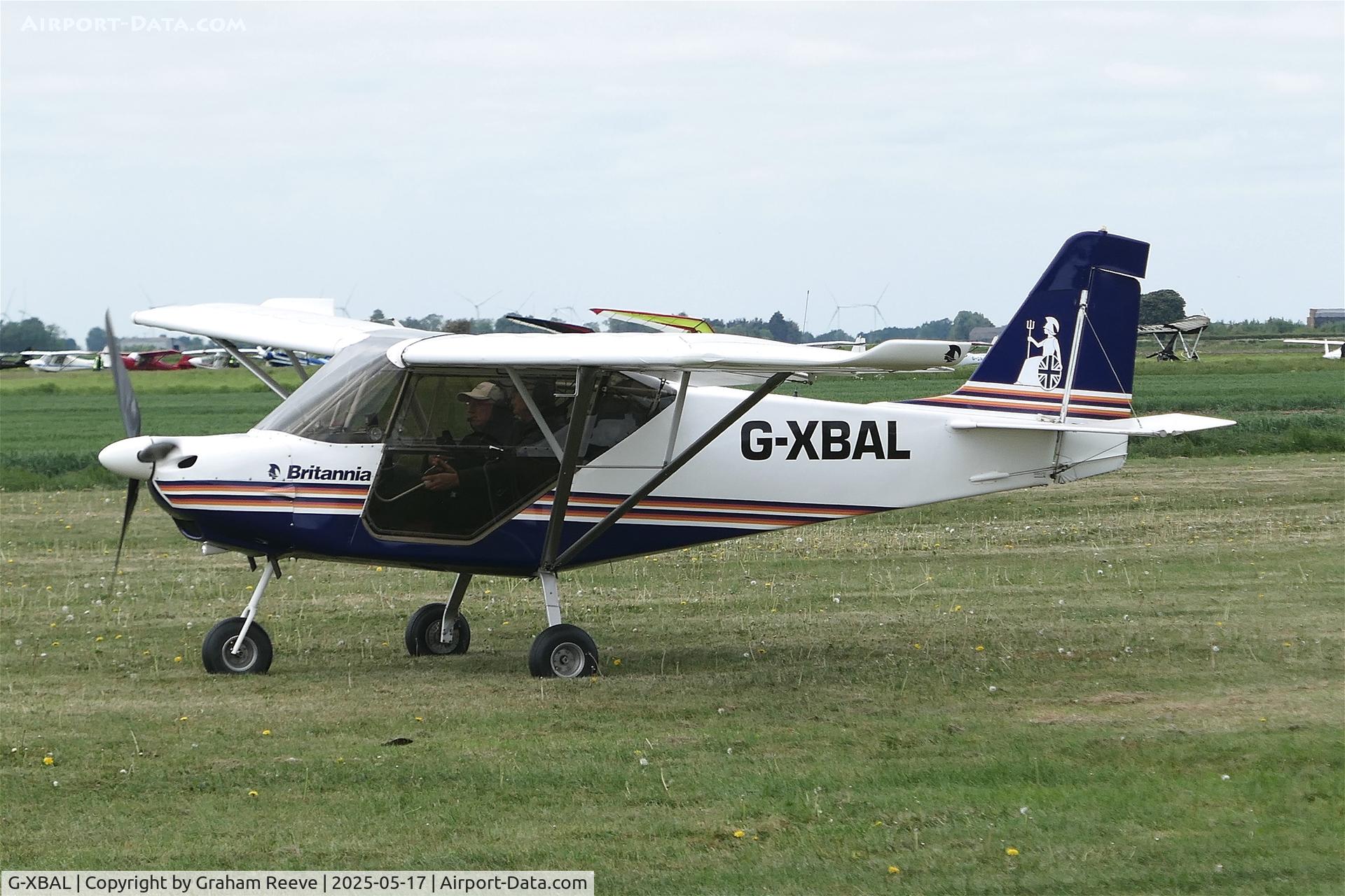 G-XBAL, 2011 Best Off Skyranger Ninja 912S(1) C/N BMAA/HB/620, Departing from Sutton Meadows.