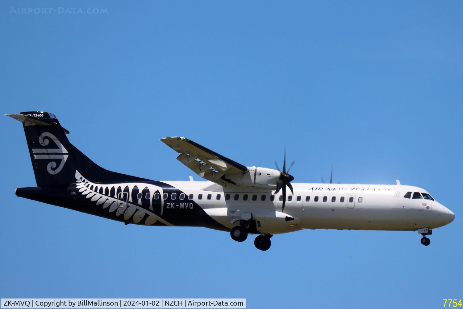 ZK-MVQ, 2017 ATR 72-212A C/N 1451, to 20 from PMR