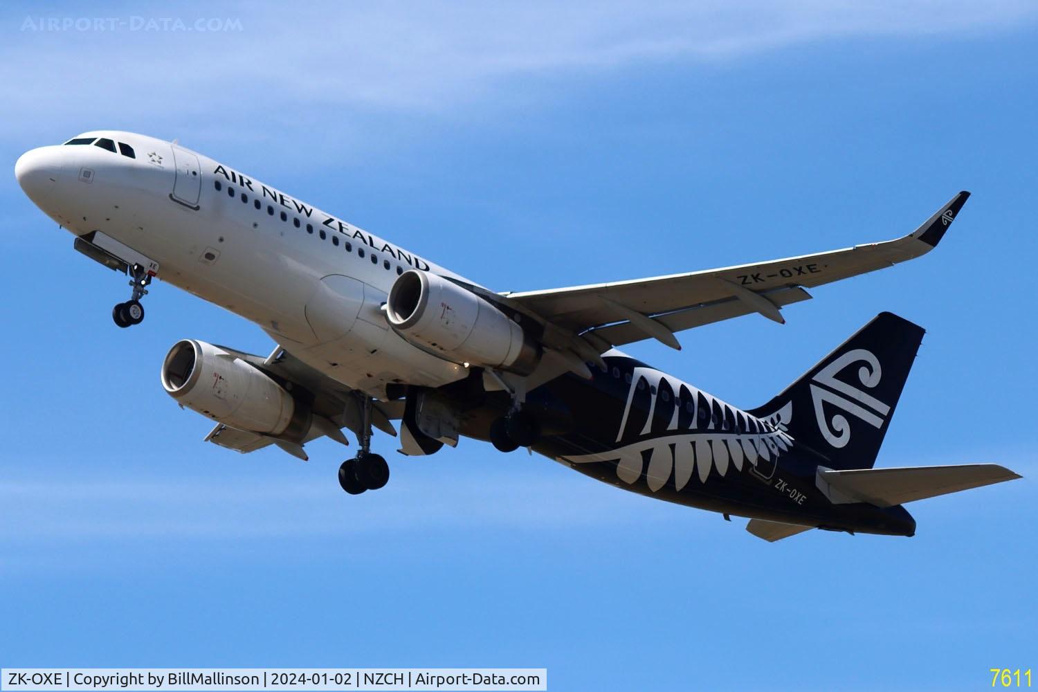 ZK-OXE, 2014 Airbus A320-232 C/N 5993, off to AKL as NZ574