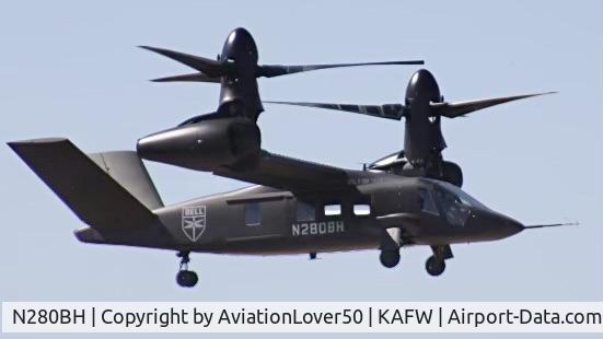N280BH, 2017 Bell V-280 Valor C/N 60105, V-280 at the Fort Worth Alliance Air Show in 2019, photo courtesy of my father