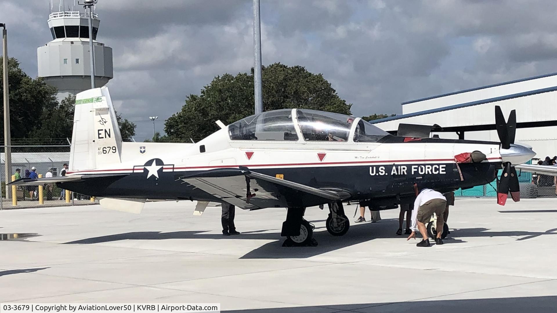 03-3679, 2003 Raytheon T-6A Texan II C/N PT-225, USAF T-6A