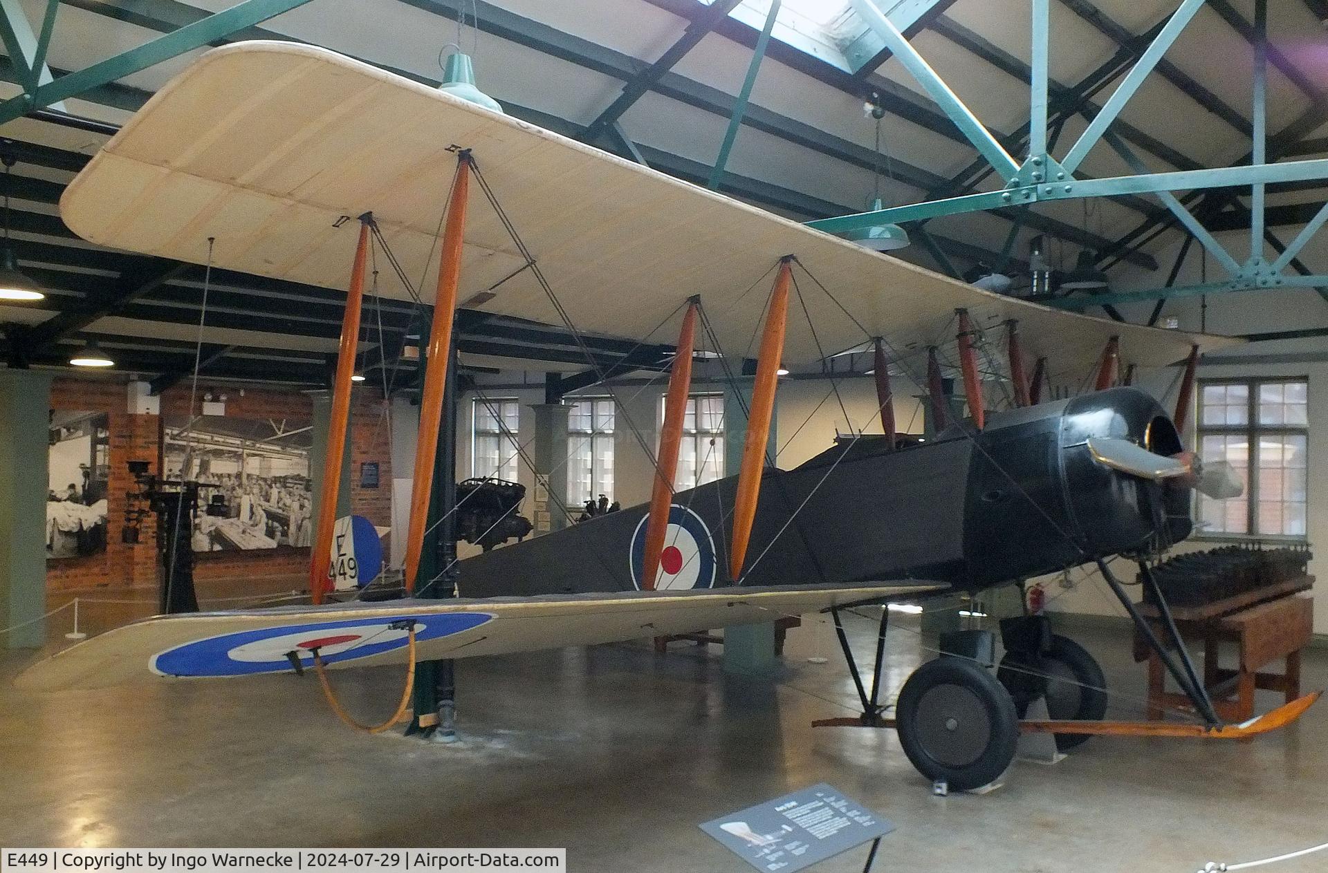 E449, 1966 Avro 504K C/N 927, Avro 504K at the RAF Museum Hendon