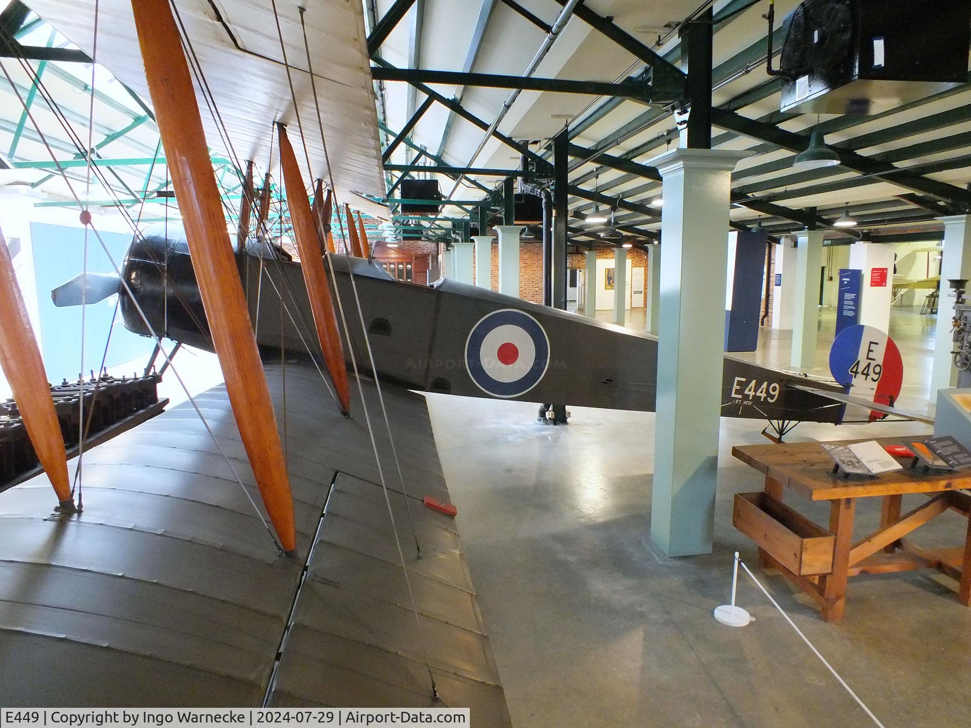 E449, 1966 Avro 504K C/N 927, Avro 504K at the RAF Museum Hendon