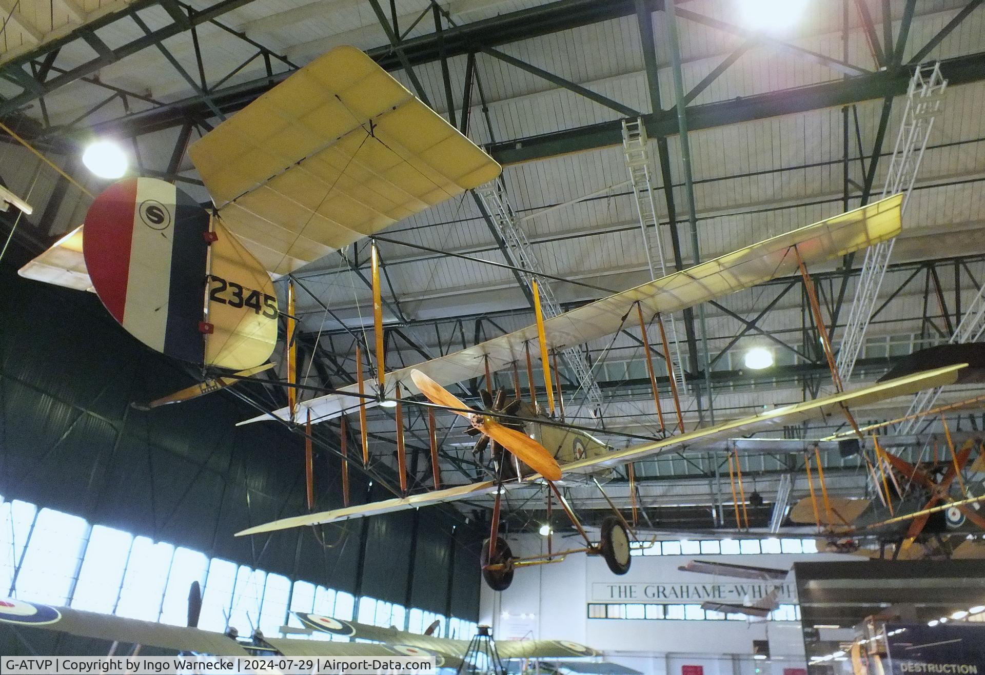 G-ATVP, 1966 Vickers FB.5 Gunbus (Replica) C/N FB5, Vickers F.B.5 Gunbus replica at the RAF Museum Hendon