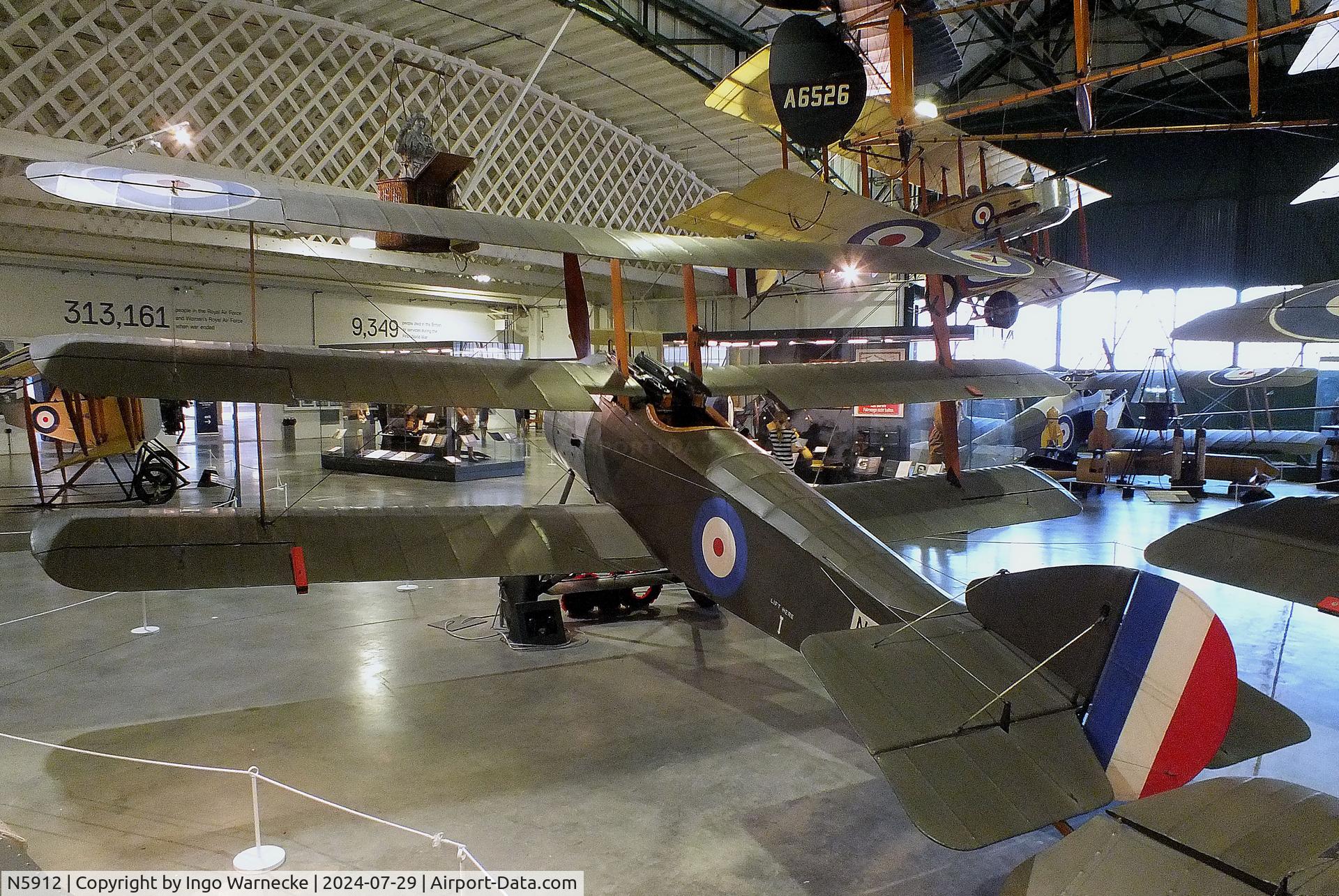 N5912, 1917 Sopwith Triplane C/N Not found N5912, Sopwith Triplane at the RAF Museum Hendon