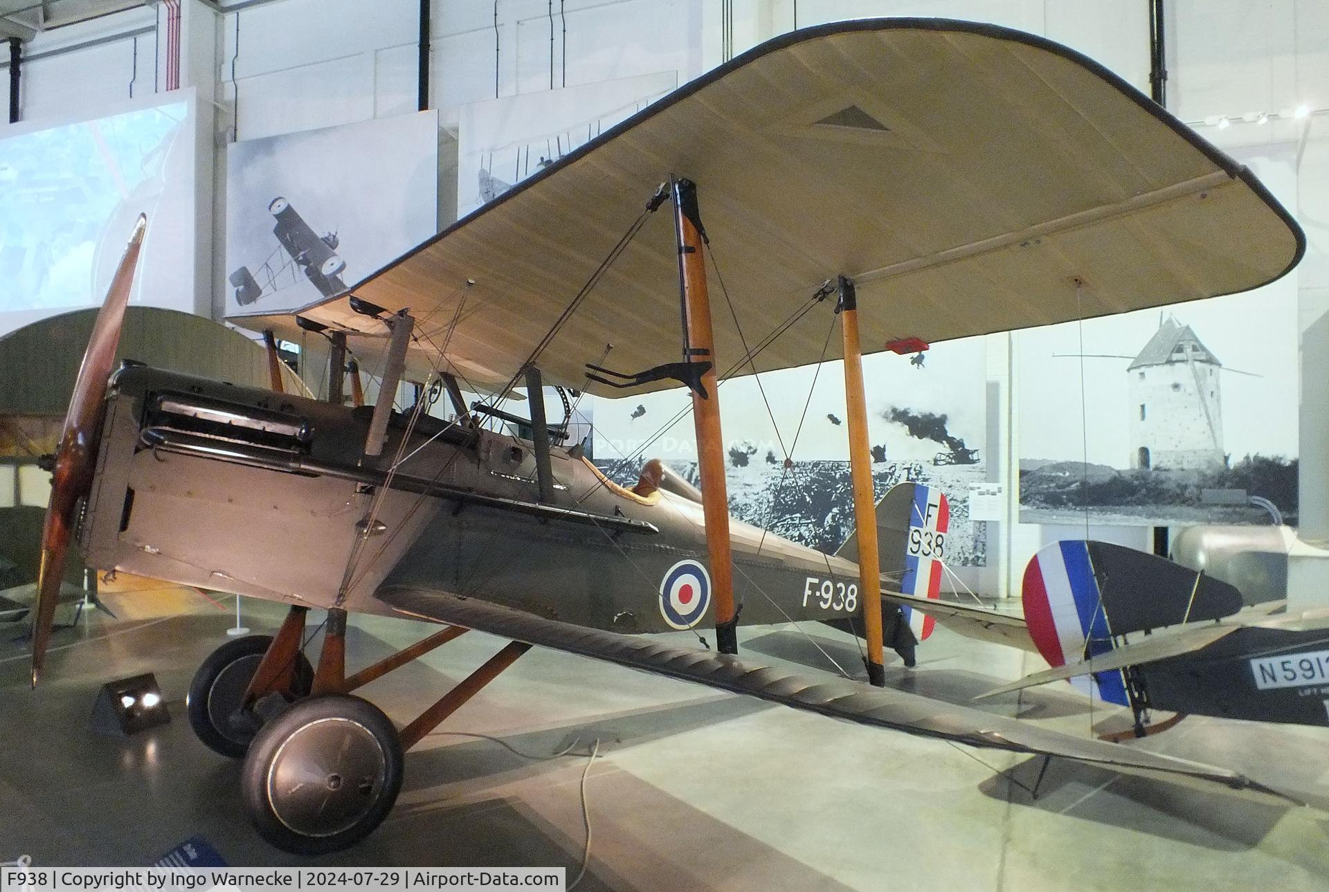 F938, Royal Aircraft Factory SE-5A C/N 687/2404, Royal Aircraft Factory S.E.5A at the RAF Museum Hendon