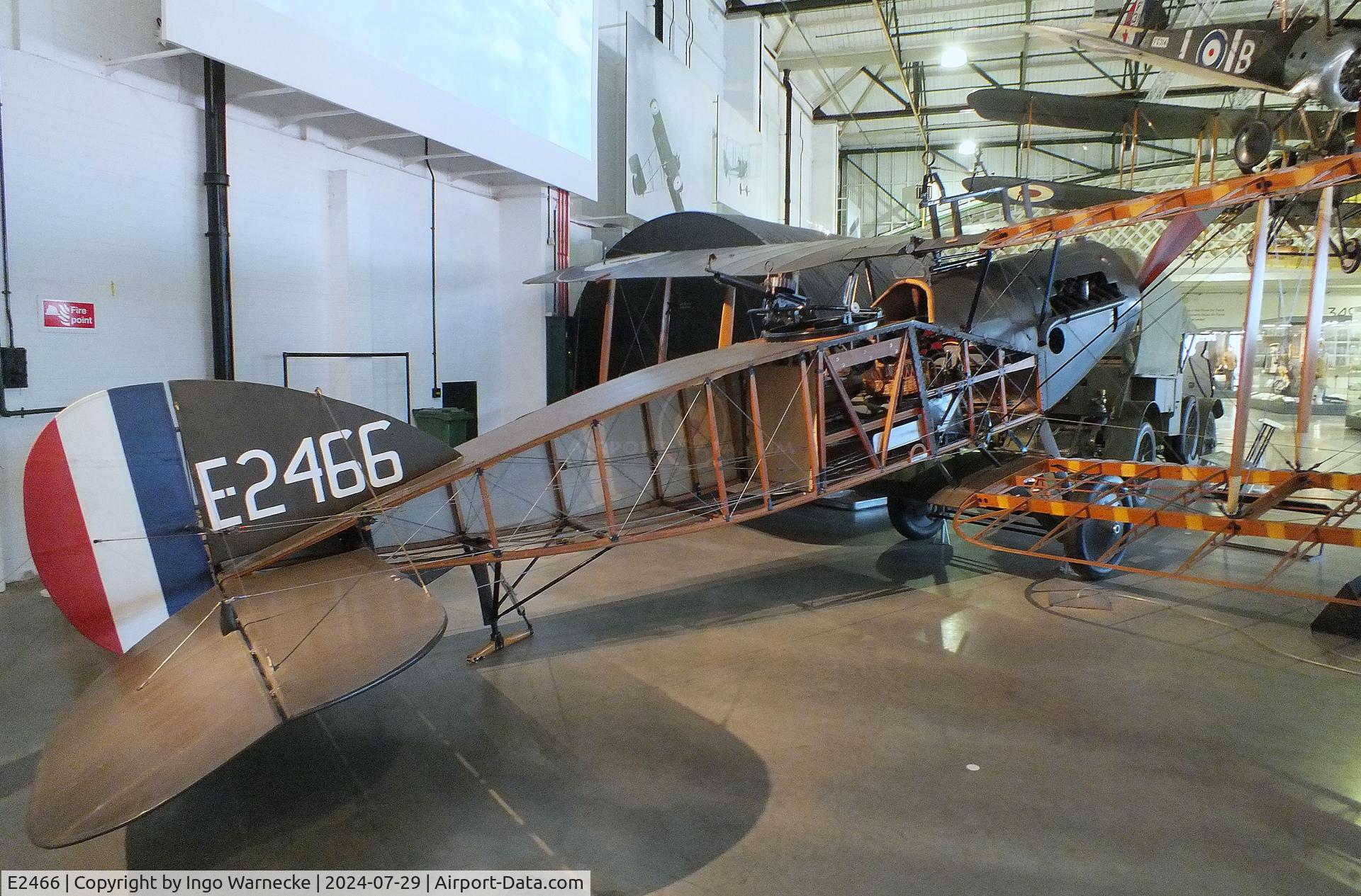 E2466, Bristol F.2B Fighter C/N Composite, Bristol F.2B Fighter (minus starboard outer skin) at the RAF Museum Hendon