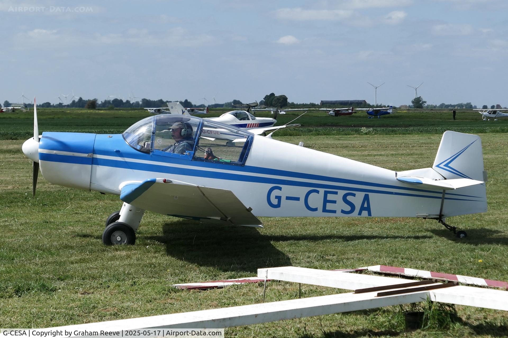 G-CESA, 2009 Jodel DR-1050 Ambassadeur C/N PFA 304-13753, Departing from Sutton Meadows.