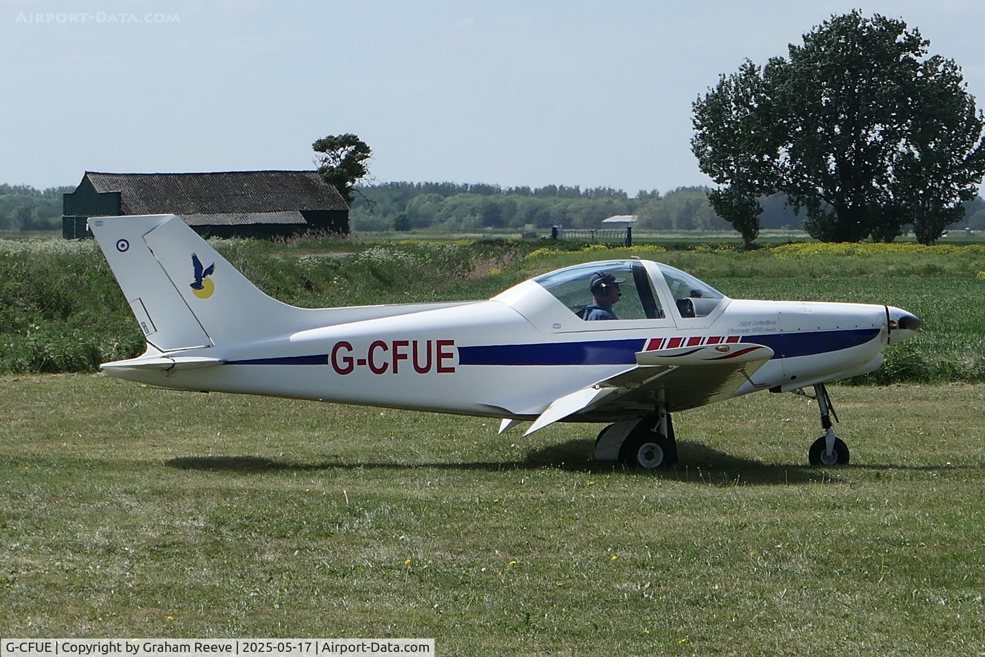 G-CFUE, 2009 Alpi Aviation Pioneer 300 Hawk C/N LAA 330A-14867, About to take off from Sutton Meadows.