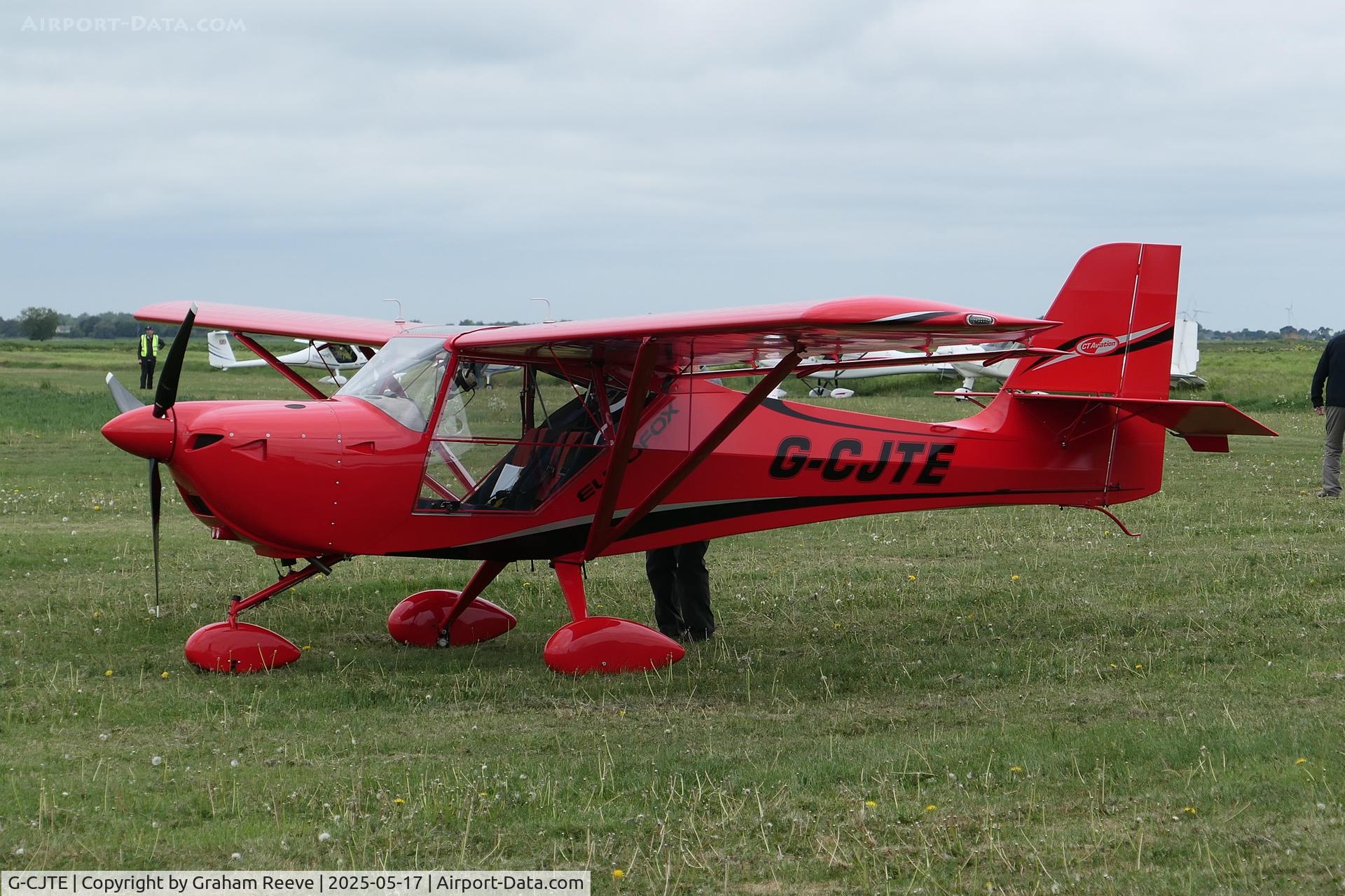 G-CJTE, 2017 Aeropro Eurofox 3K C/N 50917, Parked at Sutton Meadows.