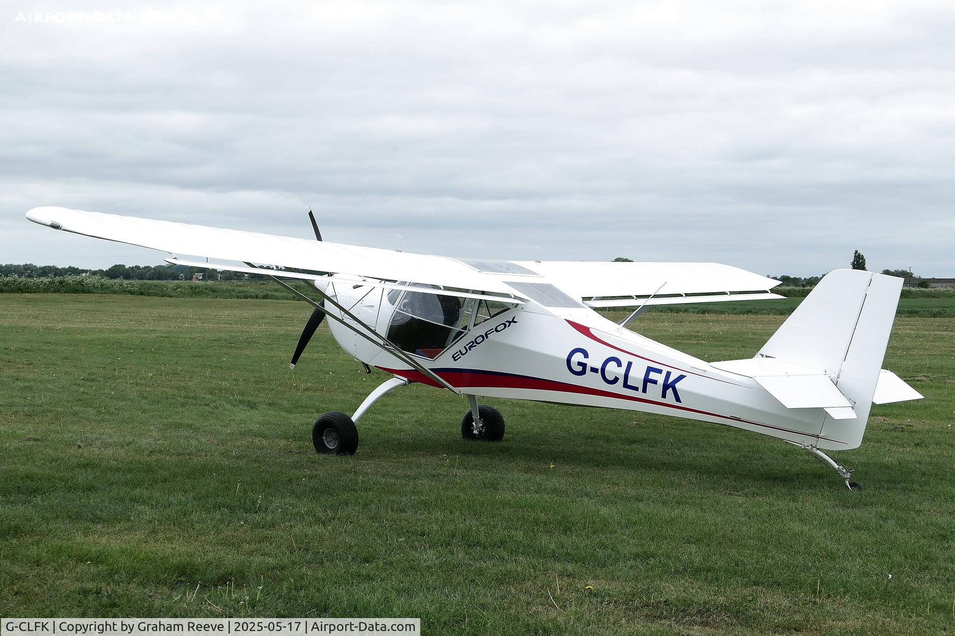 G-CLFK, 2019 Aeropro Eurofox 912 C/N LAA 376-15581, Parked at Sutton Meadows.