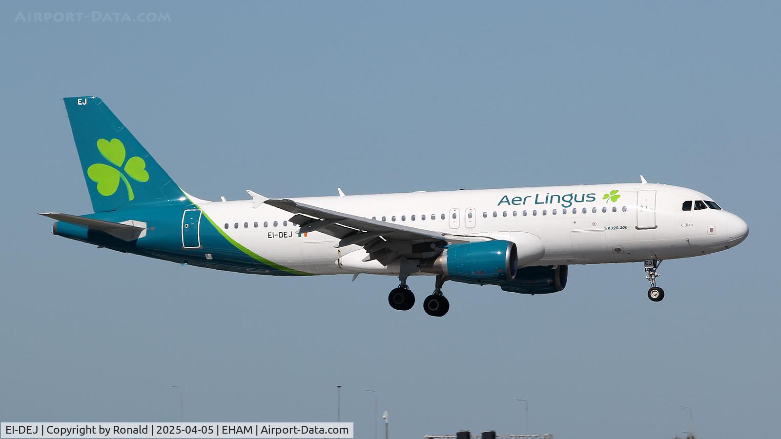 EI-DEJ, 2005 Airbus A320-214 C/N 2364, at eham