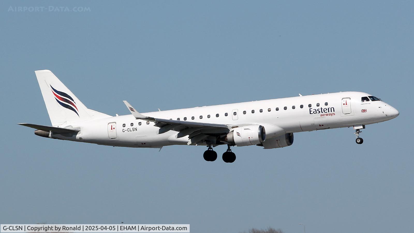 G-CLSN, 2007 Embraer 190LR (ERJ-190-100LR) C/N 19000130, at eham
