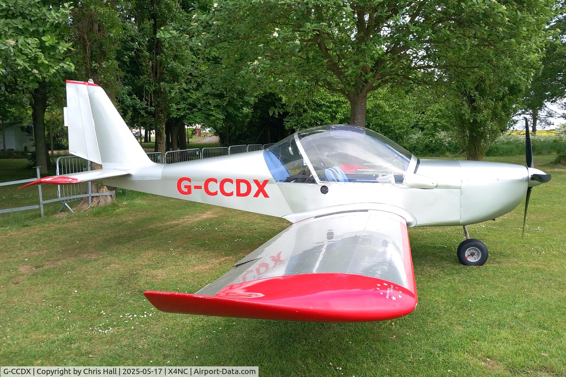 G-CCDX, 2003 Aerotechnik EV-97 Eurostar C/N PFA 315-14013, North Coates 17/05/25