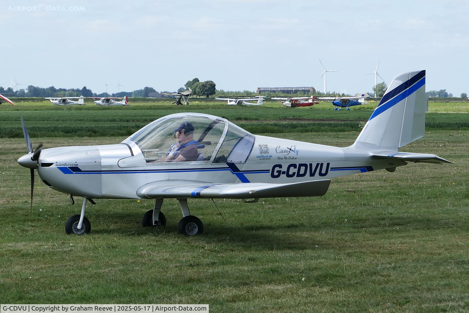 G-CDVU, 2006 Aerotechnik EV-97 TeamEurostar UK C/N 2525, Parked at Sutton Meadows.