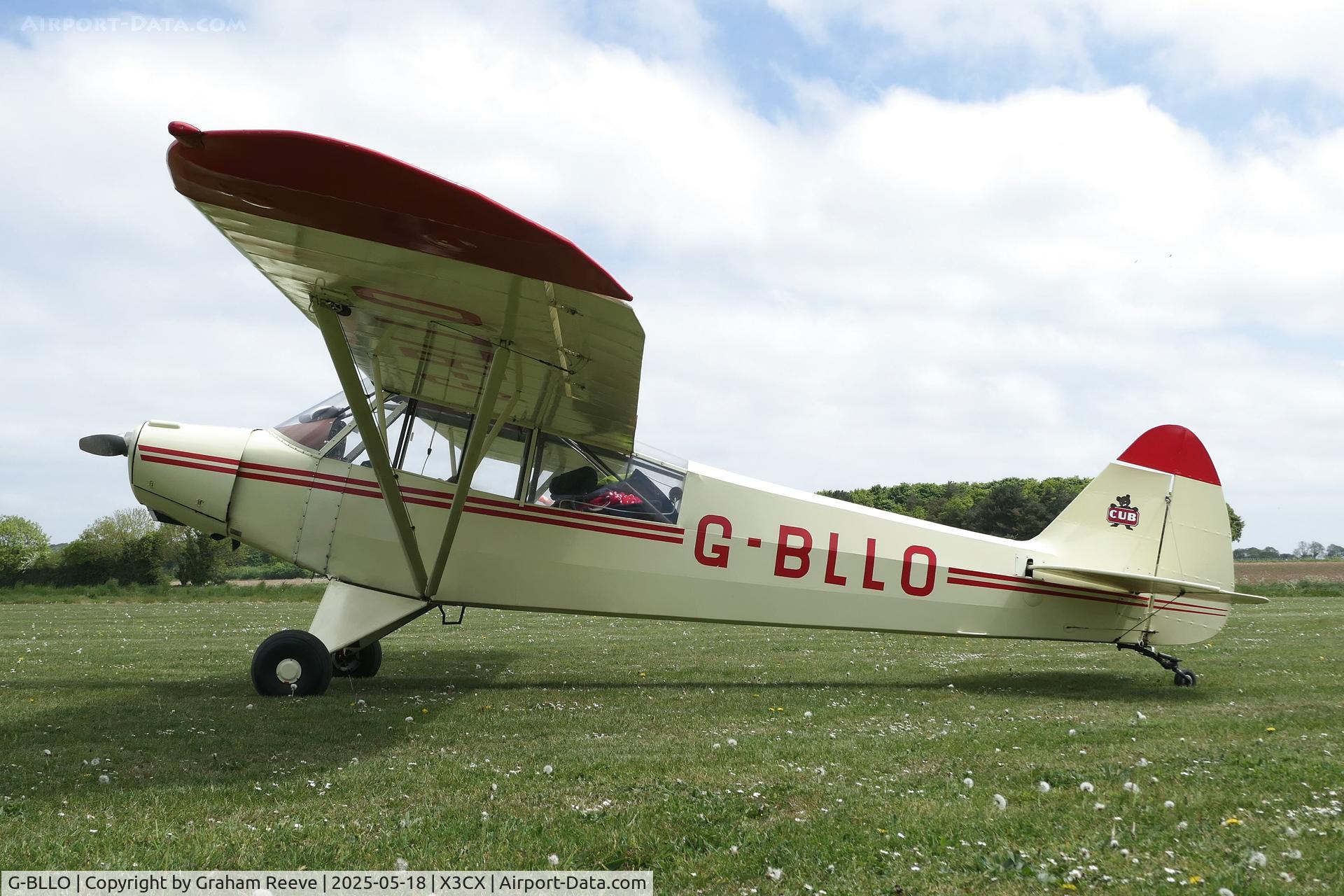 G-BLLO, 1953 Piper L-18C Super Cub (PA-18-95) C/N 18-3099, Parked at Northrepps.