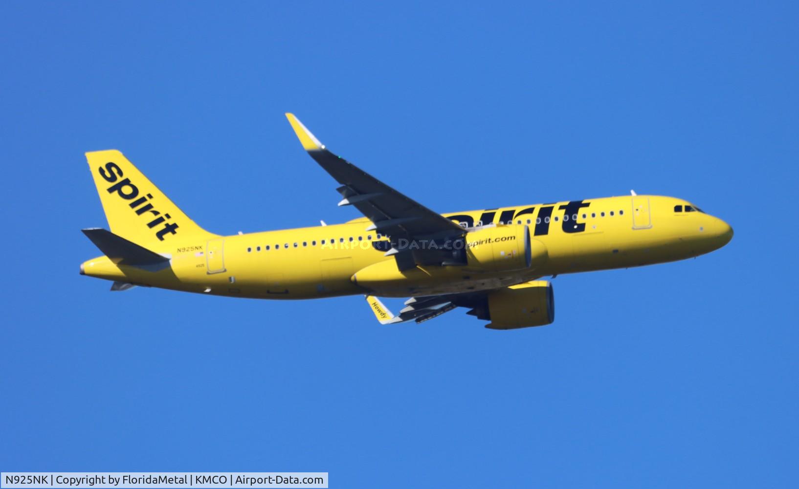 N925NK, 2020 Airbus A320-271N C/N 9407, NKS A32N zx mco-ord